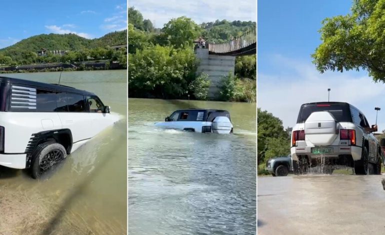 Ya hemos visto a Yangwang U8 de Byd Float en un río. Es más impresionante de lo que imaginamos
