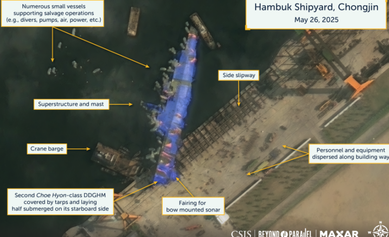  Corea del Norte iba a lanzar su mayor bote de guerra y terminó hundiéndolo en el mar. Todo apunta a un culpable: Kim Jong-un

 – En un click