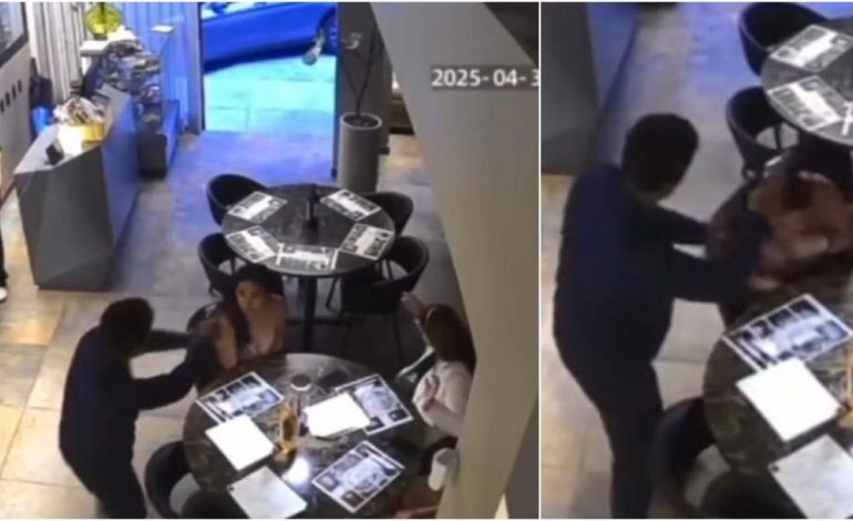 Los momentos de pánico que los clientes de un restaurante en el norte de Armenia vivían por un robo violento