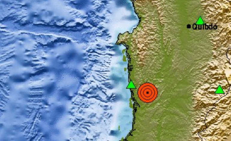 terremoto superficial en el Departamento de Chocó; Epicentro y detalles