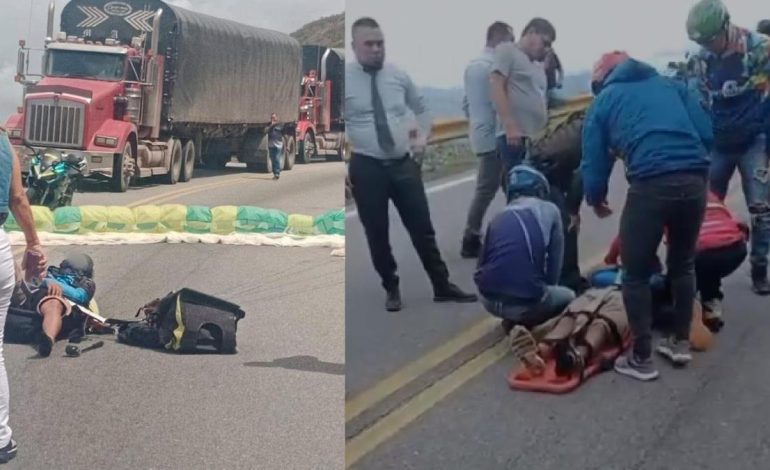 El turista extranjero y parapentista cayó emergencia en National Road en el Cañón Chicamocha
