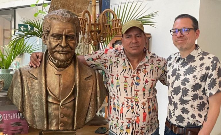  El busto de Juan José Nieto, el único presidente negro, llega a la casa de Nariño, en un acto de justicia histórica