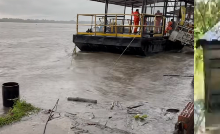 Alerta roja en el río Magdalena, el afluente alcanzó su nivel máximo y las autoridades encienden las alarmas