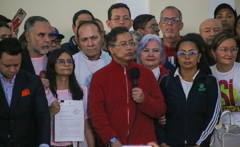 Con un discurso lleno de mostrador al Congreso de la República, Gustavo Petro se estableció en un proyecto de consultoría popular