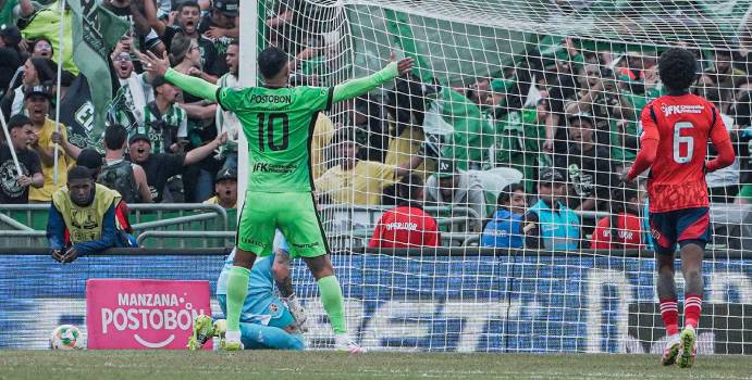 Dim atado con menos jugadores en AtléTico Nacional