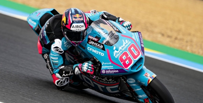 David Alonso ya compite en el premio de Francia de Moto2