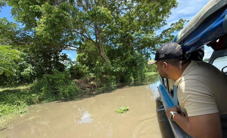  Declaran alerta de naranja en Gamarra (al sur de César) para aumentar el nivel del río Magdalena