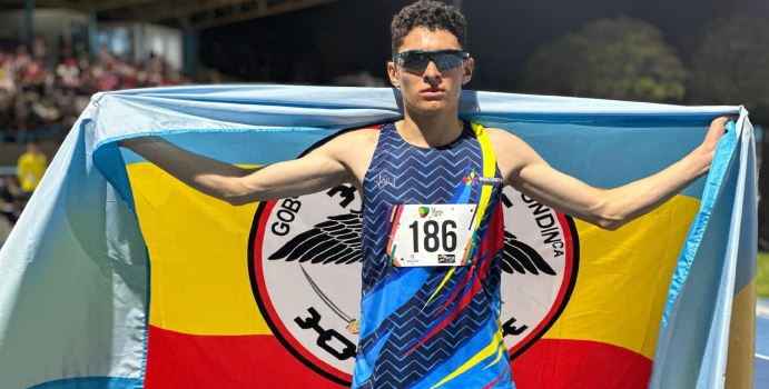 Dylan Carrasco, una de las revelaciones de la nueva generación de atletismo en Colombia