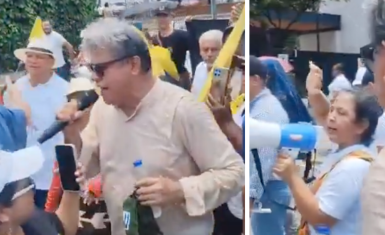 Los manifestantes confrontan al congresista Wilson Arias en Cali durante las marchas: «No han hecho nada»
