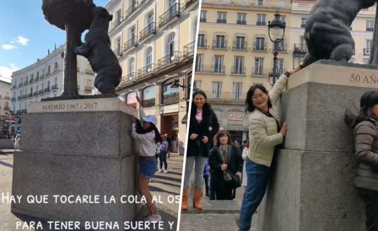  La gente ha comenzado a remar para tocar su trasero a la estatua del oso en Madrid. Tiene tan poco sentido como parece

 – En un click