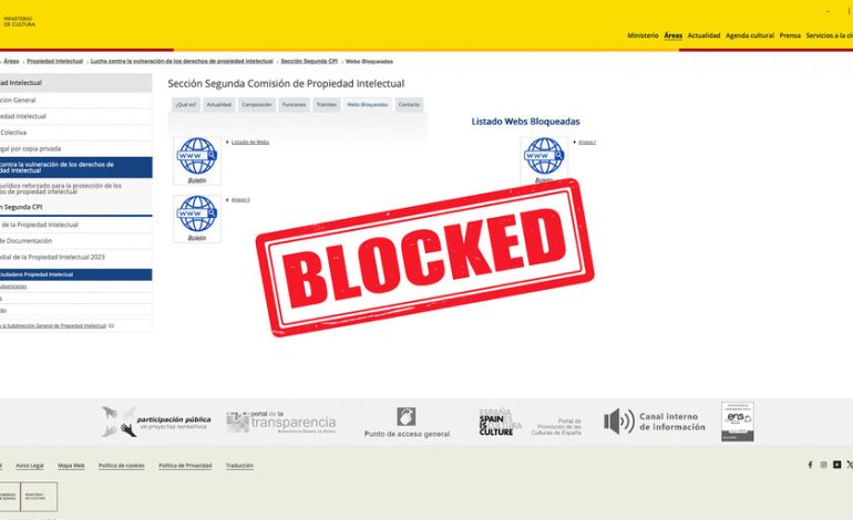  España ha estado bloqueando los sitios web durante diez años. El gobierno acaba de hacer pública la lista

 – En un click