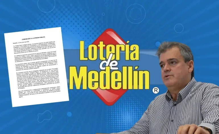  Habló fuera de la lotería de Medellin investigada por el controvertido premio millonario ganado por su esposa

 – En un click
