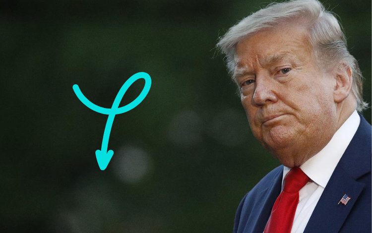  La aprobación de Trump alcanzó el mínimo histórico – 

 – En un click