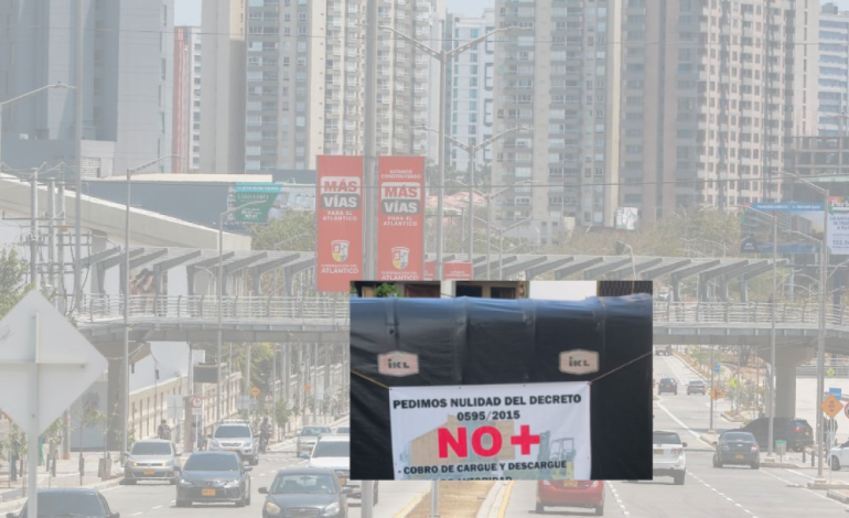  Los conductores de los camiones bucales protestan contra la carga y la descarga en Barranquilla:

 – En un click