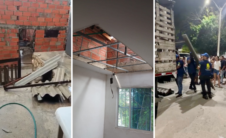  Razado normal los techos de docenas de hogares y genera miedo en el sureste de Barranquilla

 – En un click