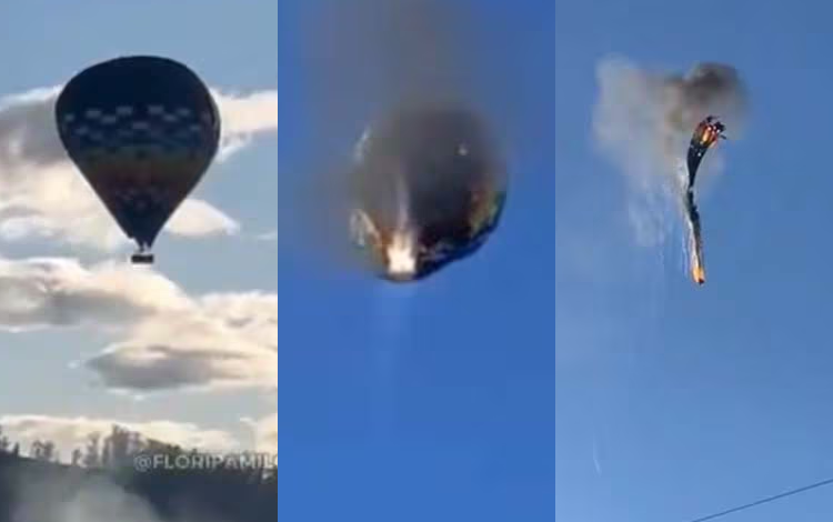 Tragedia en Brasil: Ocho personas murieron en un globo aerostático que se incendió en vuelo completo – 

 – En un click