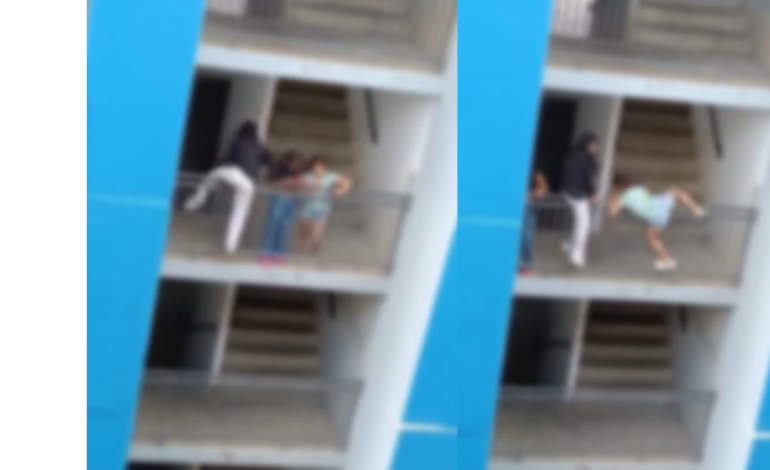  Tres chicas pusieron sus vidas en riesgo después de colgar en el balcón de un edificio en Medellín

 – En un click