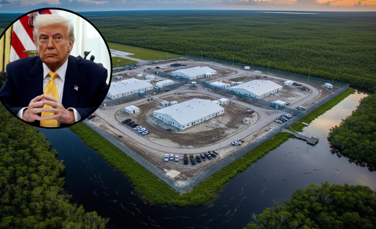  Donald Trump abre ‘Aligator Alcatraz’ para migrantes ilegales. – 

 – En un click