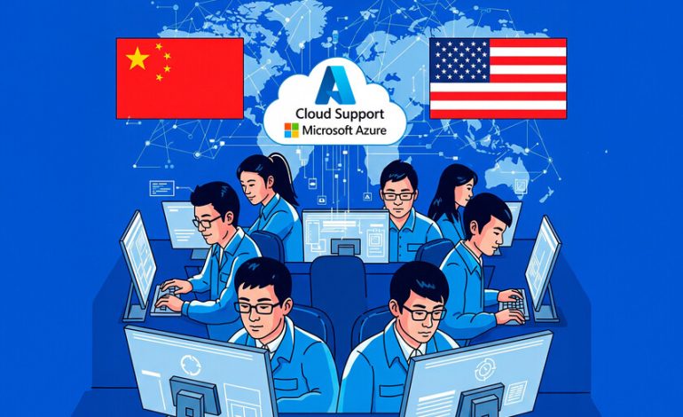  Parte del apoyo de Azure fue en China

 – En un click