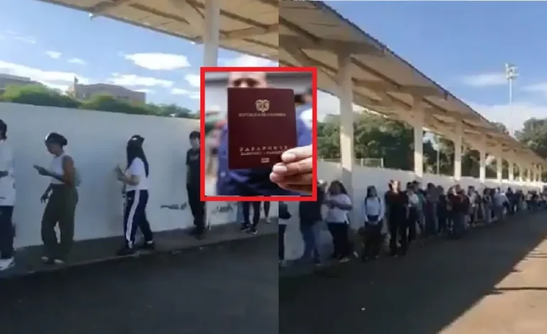  Los ciudadanos hacen largas filas para dibujar el documento

 – En un click
