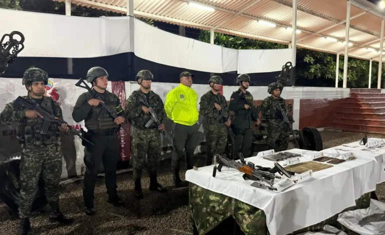  Los combates entre el ejército y el Eln en Norte de Santander dejan a dos muertos y la incautación del material de guerra

 – En un click