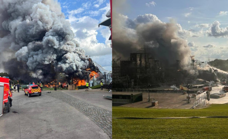  El fuego destruye el escenario principal de Tomorrowland y pone el festival,  en riesgo

 – En un click