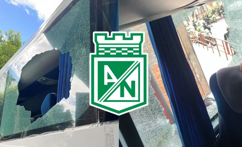  El autobús que transportó el Atlético Nacional para su partido de la Copa contra Cúcuta Deportivo fue atacado a Stone: un jugador resultó herido

 – En un click