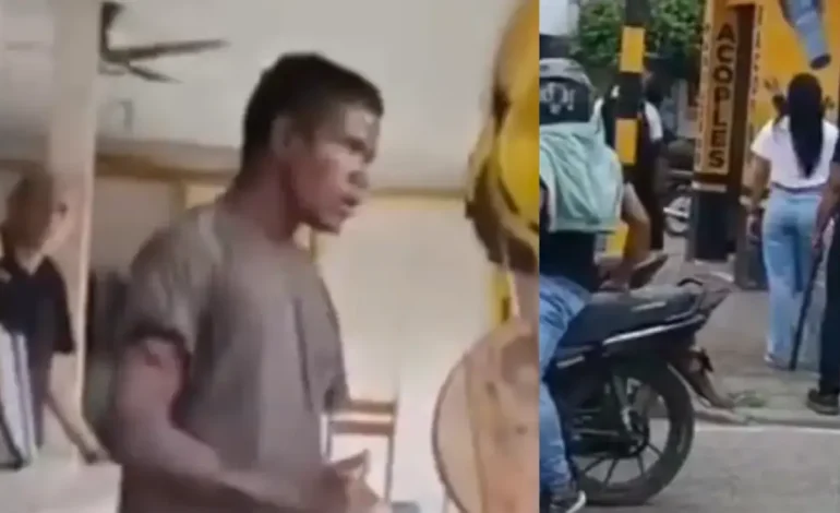  Video | Se registró un nuevo caso de un habitante de la calle atacando a una persona por dinero en Montería

 – En un click