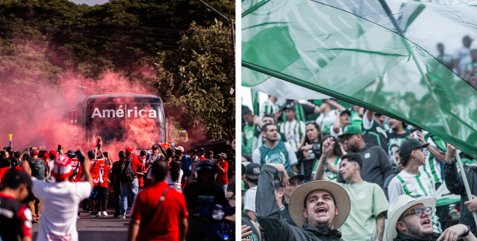  Los fanáticos de AtléTico Nacional y América de Cali se preocupan en Brasil

 – En un click