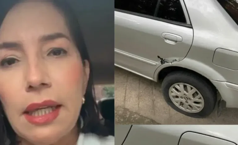  Siete impactos en la bala recibieron el automóvil en el que viajaba

 – En un click
