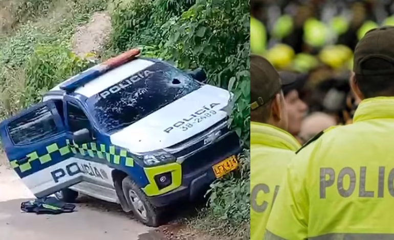  Un policía herido dejó una patrulla en la zona rural de Buriticá

 – En un click