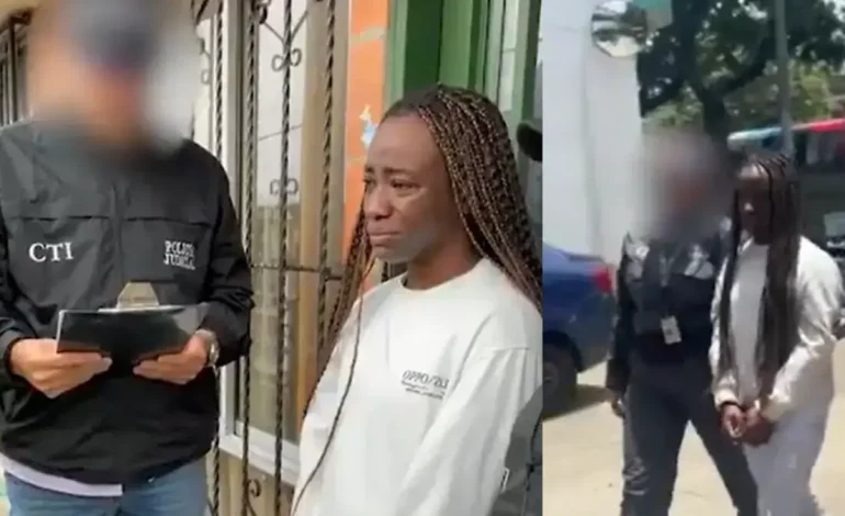  La reacción de Sandra Tatiana Mosquera, una mujer acusada de matar a tres de sus parejas, cuando fue capturada: fue enviada a detención preventiva

 – En un click