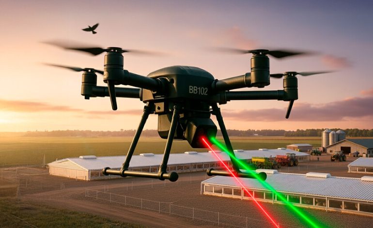 Drones láser que patrullan las granjas

 – En un click