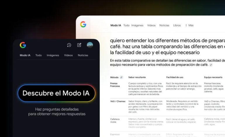 Google lanza en España su modo IA y con él, una nueva forma de buscar en la web: así puedes activarlo

 – En un click