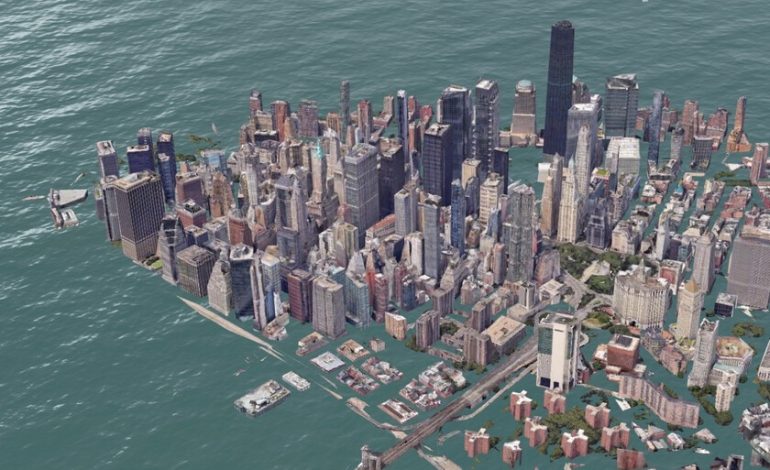 te permite ver cómo tu ciudad desaparecerá bajo el agua
– En un click