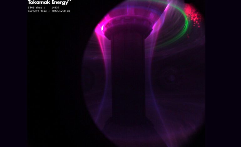 Plasma en un reactor de fusión nuclear, en color y a 16.000 fps.
– En un click