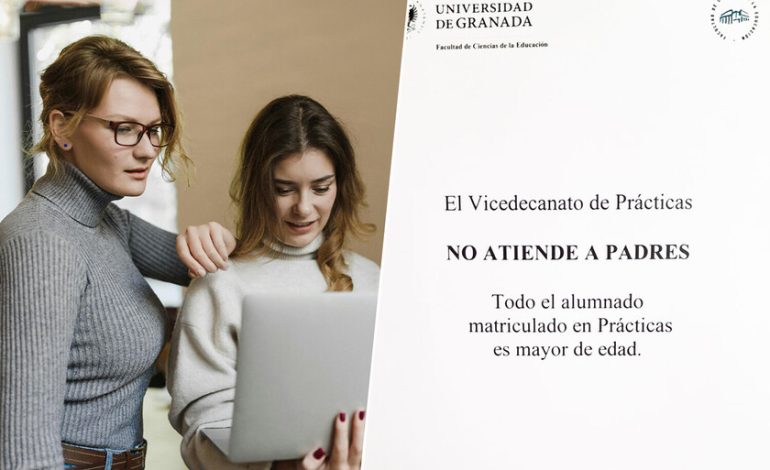  Un cartel en la Universidad de Granada destapa uno de los grandes problemas de la generación Z: los «padres helicóptero»

 – En un click