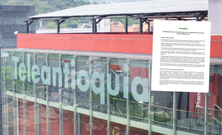 ¿Sin dinero? Teleantioquia exige al Ministerio TIC que le asigne los recursos que le corresponden

 – En un click