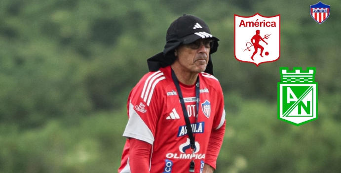 El técnico junior envió una advertencia a Nacional y América
– En un click
