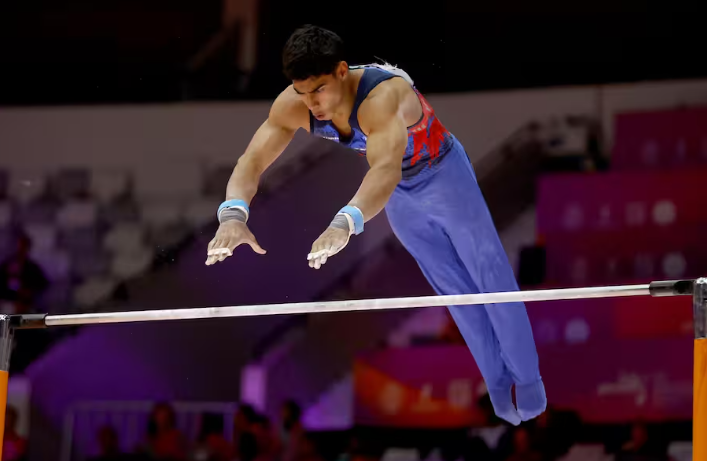 Ángel Barajas brilló en la final All Around del Mundial de Gimnasia – 

 – En un click