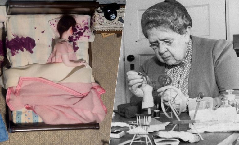  Hoy sabemos cómo resolver crímenes con precisión científica. Y todo se lo debemos a una señora con una casa de muñecas.

 – En un click