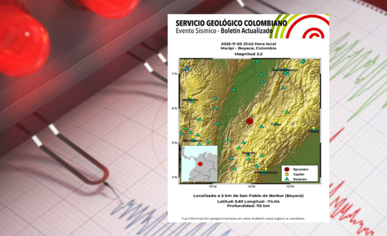  Estos son todos los detalles reportados por el Servicio Geológico Colombiano

 – En un click