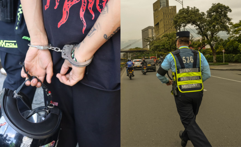 Capturaron a motociclista con licencia vencida, que trabajaba en una app de transporte, que atropelló a un agente de tránsito en Medellín

 – En un click