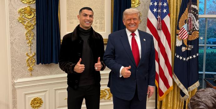 Cristiano Ronaldo, invitado de honor en la cena de Donald Trump

 – En un click