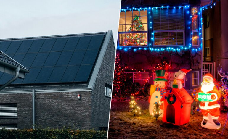  Cuando llega el frío y encendemos las luces navideñas, algo preocupa a los que tienen placas solares

 – En un click