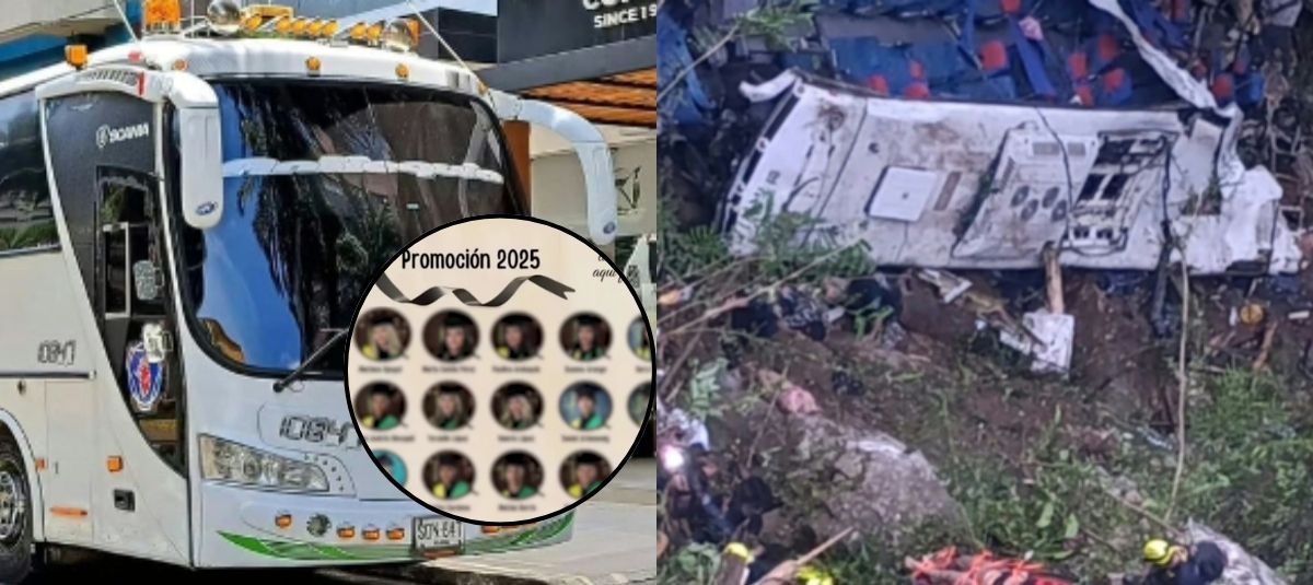 Autobús se estrelló en Antioquia. Jóvenes graduados que murieron en un accidente.
