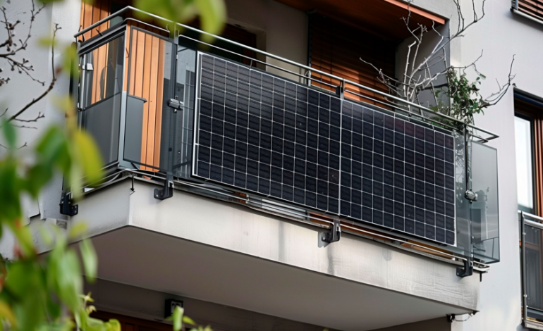  la paradoja luminosa de un panel vertical en el balcón

 – En un click