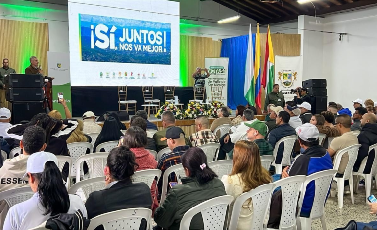  El Tribunal Superior de Medellín ratificó que se debe realizar la consulta popular del Área Metropolitana del Valle de San Nicolás

 – En un click