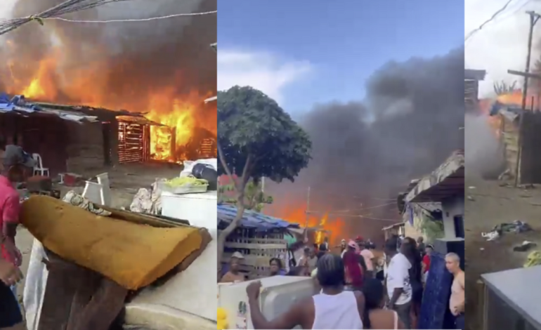  Así fue el fuerte incendio que destruyó más de 10 viviendas en el oriente de Cali el 1 de enero de 2026

 – En un click