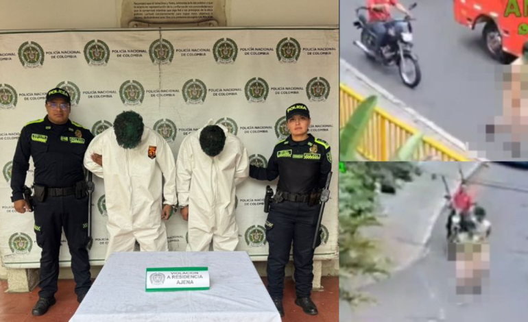 Ciudadanos de Medellín obligaron a dos presuntos ladrones que habían asaltado una casa a caminar desnudos y pintados

 – En un click